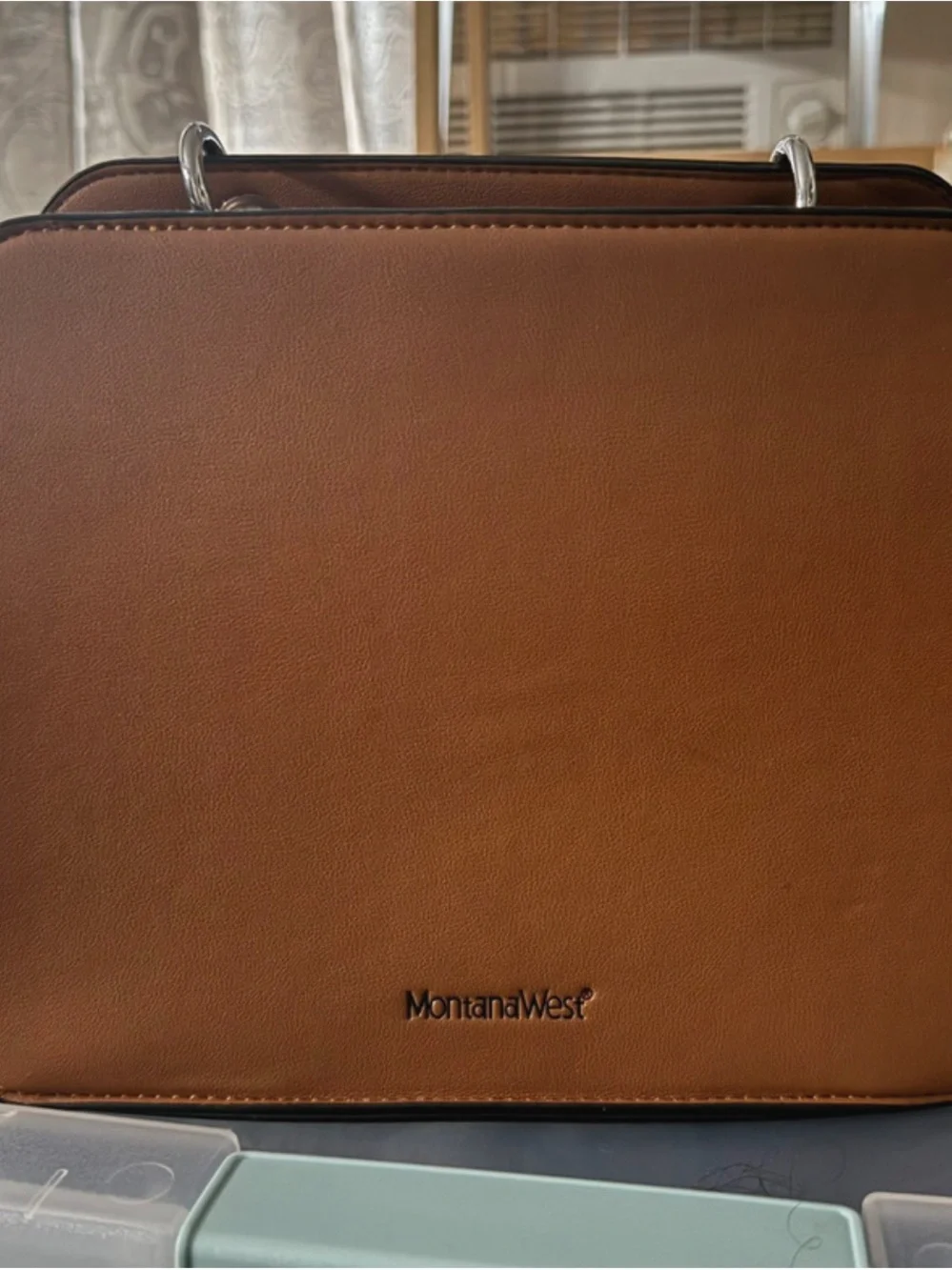 Montana West Quilted Tan Brown Crossbody Messenger Bag